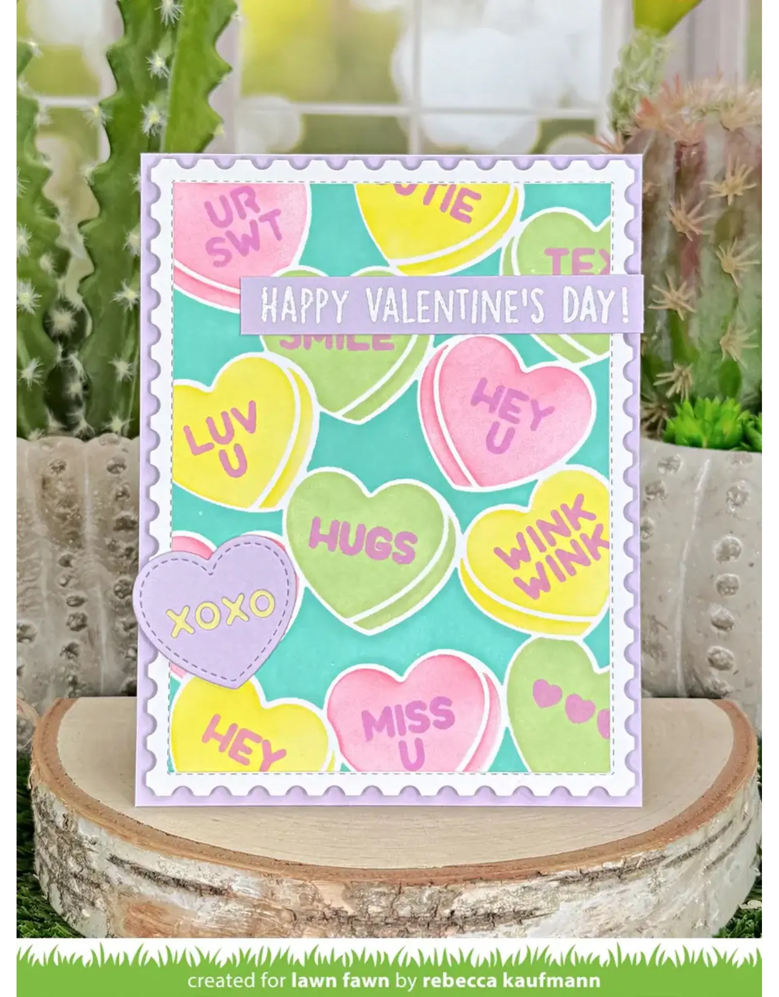 LAWN FAWN LAWN FAWN POSTAGE RECTANGLE STACKABLES DIE SET