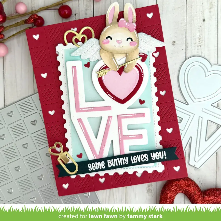 LAWN FAWN LAWN FAWN POSTAGE RECTANGLE STACKABLES STENCIL SET