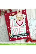 LAWN FAWN LAWN FAWN POSTAGE RECTANGLE STACKABLES STENCIL SET