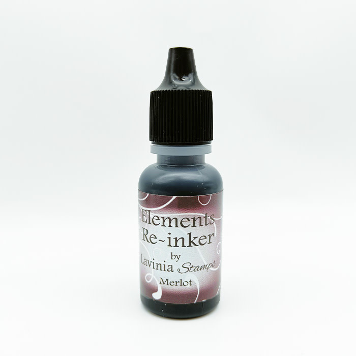 LAVINIA STAMPS LAVINIA ELEMENTS MERLOT PREMIUM DYE INK PADS RE-INKER