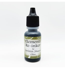 LAVINIA STAMPS LAVINIA ELEMENTS OLIVE PREMIUM DYE INK PADS RE-INKER