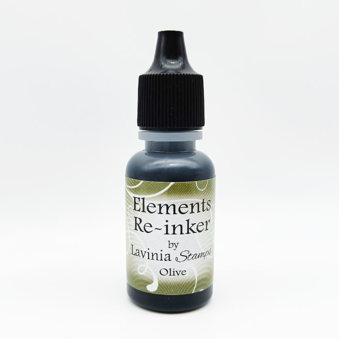 LAVINIA STAMPS LAVINIA ELEMENTS OLIVE PREMIUM DYE INK PADS RE-INKER