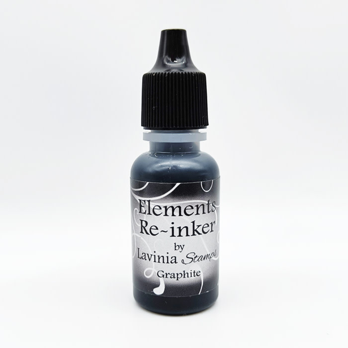 LAVINIA STAMPS LAVINIA ELEMENTS GRAPHITE PREMIUM DYE INK PADS RE-INKER