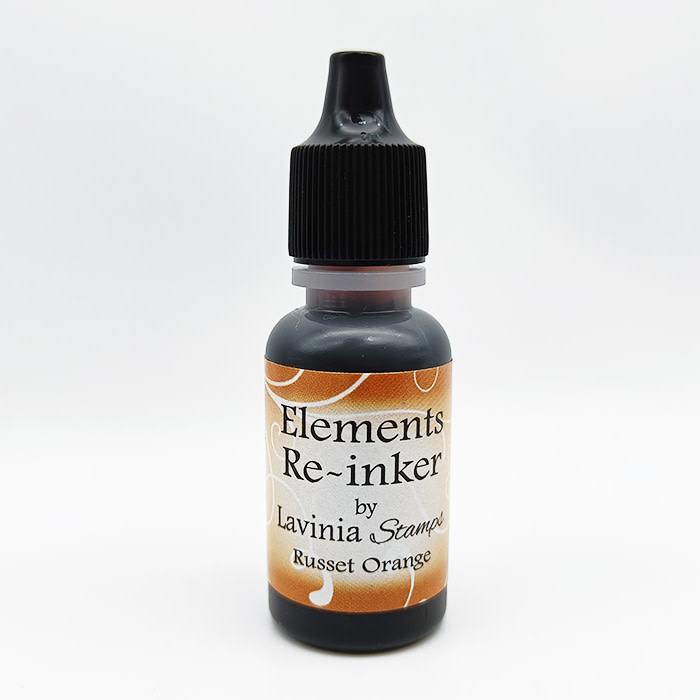 LAVINIA STAMPS LAVINIA ELEMENTS RUSSET ORANGE PREMIUM DYE INK PADS RE-INKER