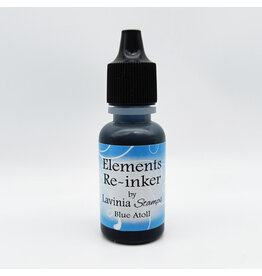 LAVINIA STAMPS LAVINIA ELEMENTS BLUE ATOLL PREMIUM DYE INK PADS RE-INKER