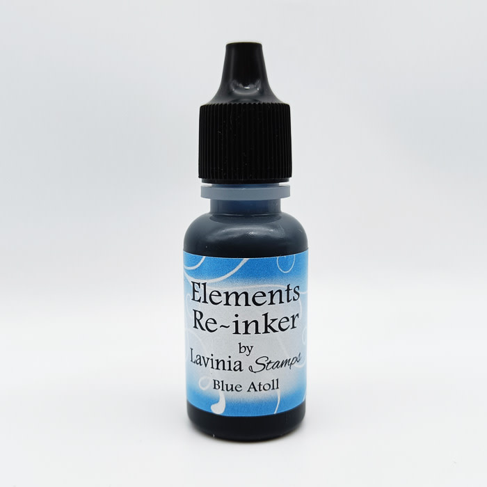 LAVINIA STAMPS LAVINIA ELEMENTS BLUE ATOLL PREMIUM DYE INK PADS RE-INKER