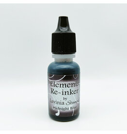 LAVINIA STAMPS LAVINIA ELEMENTS MIDNIGHT BLUE PREMIUM DYE INK PADS RE-INKER