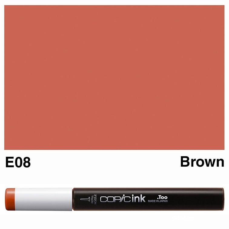 COPIC COPIC E08 BROWN REFILL
