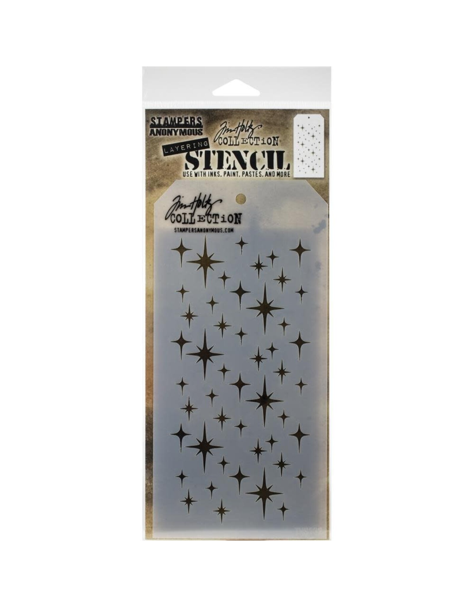 STAMPERS ANONYMOUS STAMPERS ANONYMOUS TIM HOLTZ SPARKLE LAYERING STENCIL