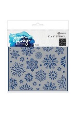 RANGER RANGER SIMON HURLEY DAZZLING SNOWFLAKES 6x6 LAYERING STENCIL