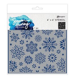 RANGER RANGER SIMON HURLEY DAZZLING SNOWFLAKES 6x6 LAYERING STENCIL