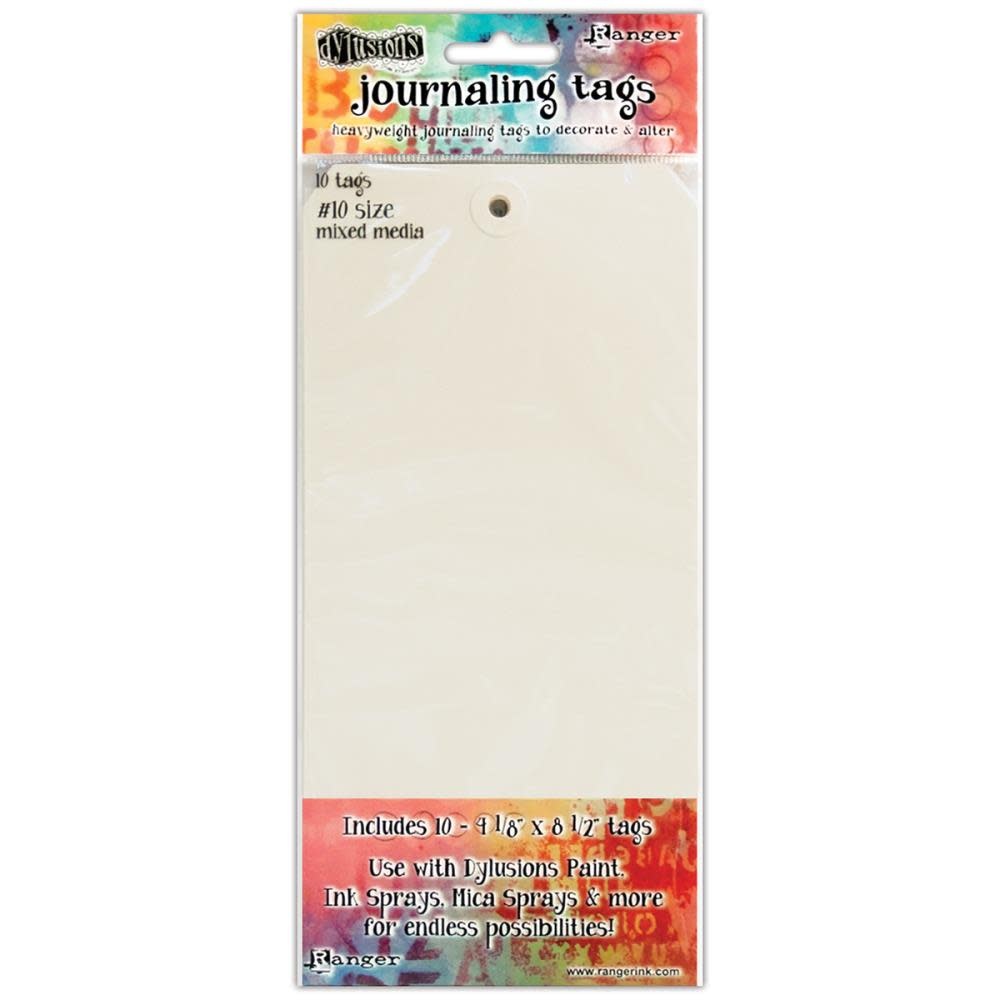 RANGER DYLUSIONS MIXED MEDIA JOURNALING TAGS #10 10PK