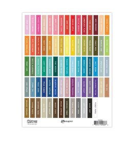 RANGER RANGER TIM HOLTZ DISTRESS INK PAD WHITE LABEL SHEETS