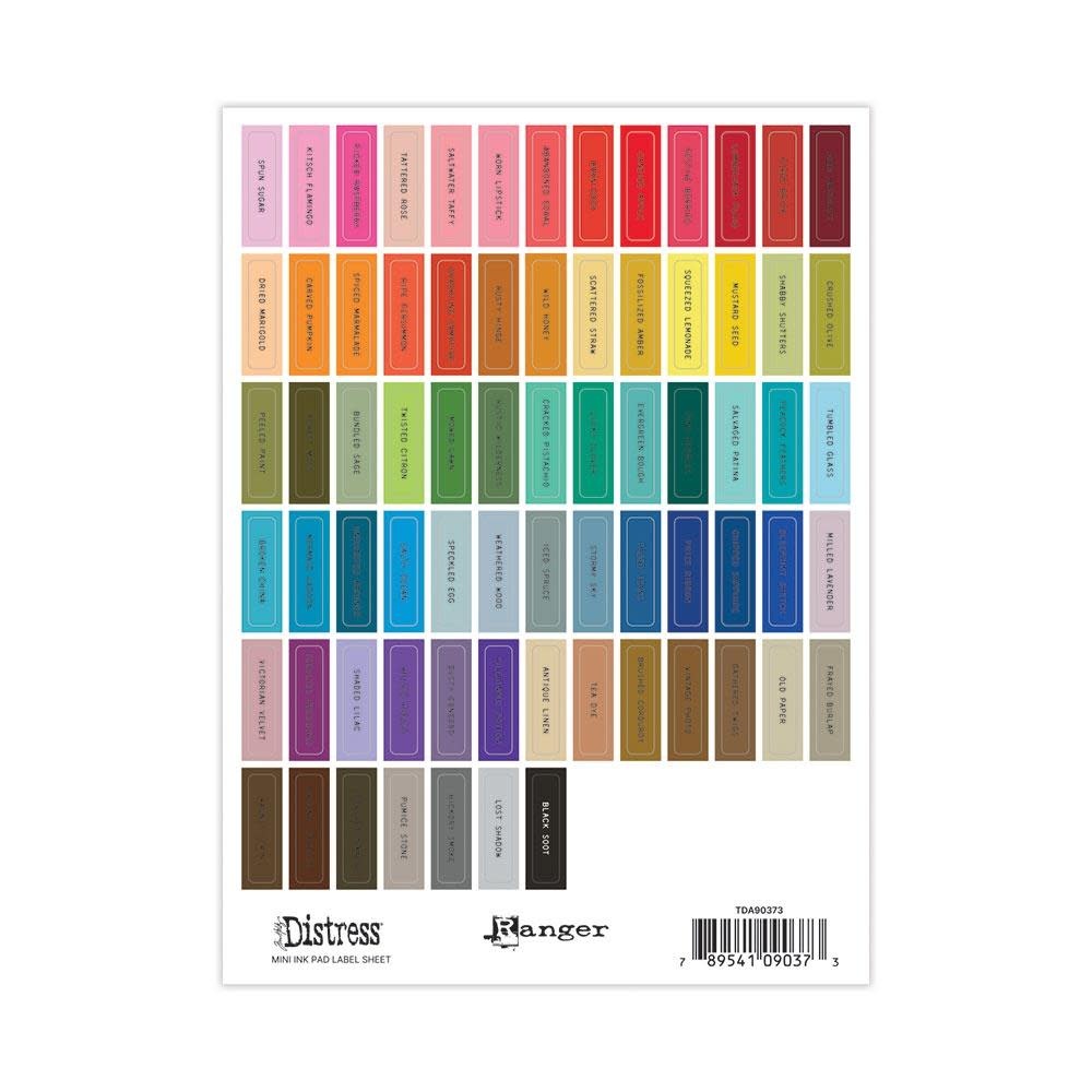 RANGER RANGER TIM HOLTZ DISTRESS INK PAD BLACK LABEL SHEETS MINI