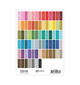 RANGER RANGER TIM HOLTZ DISTRESS INK PAD WHITE LABEL SHEETS MINI