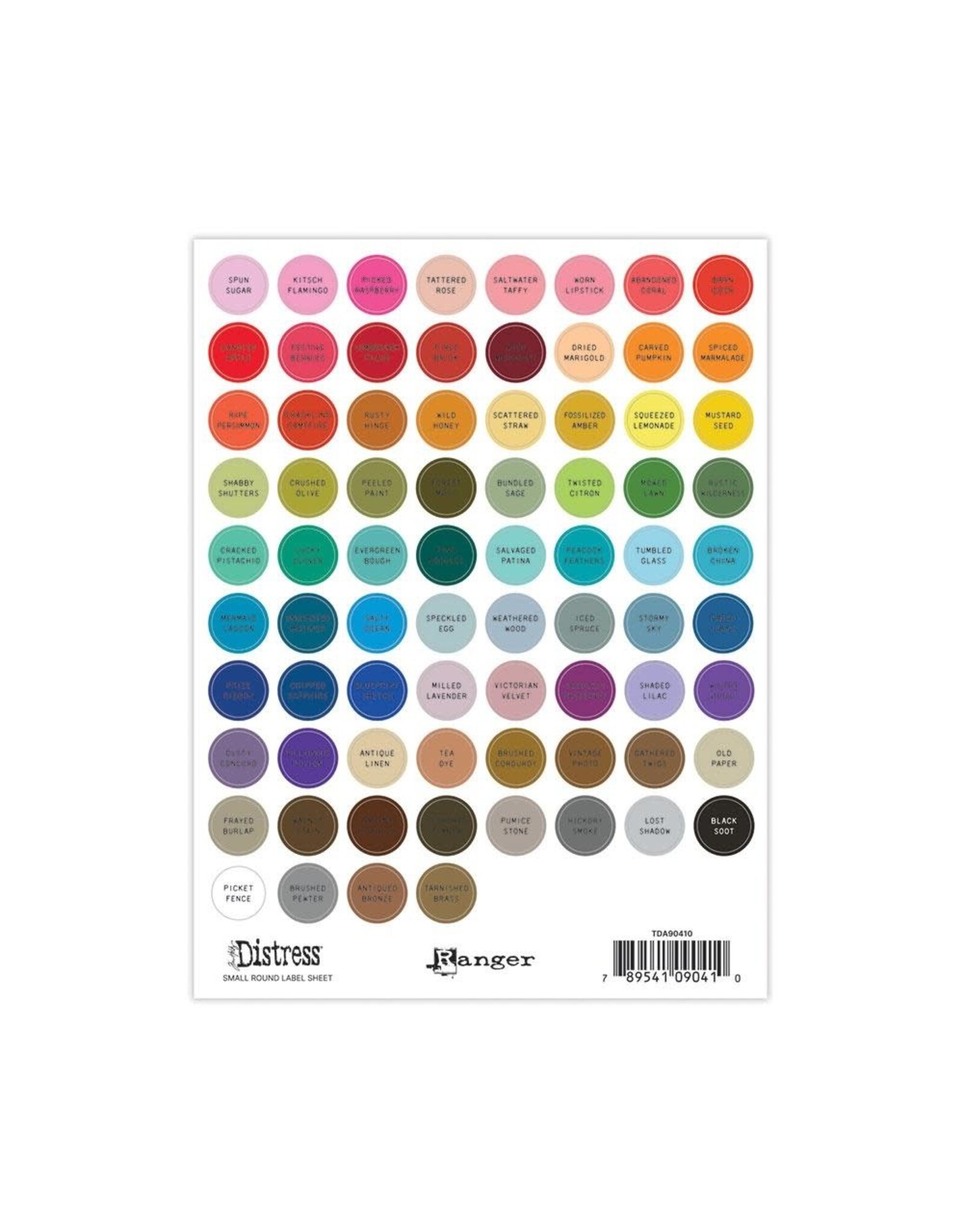 RANGER RANGER TIM HOLTZ DISTRESS INK PAD BLACK LABEL SHEETS SMALL ROUND