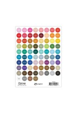 RANGER RANGER TIM HOLTZ DISTRESS INK PAD WHITE LABEL SHEETS SMALL ROUND