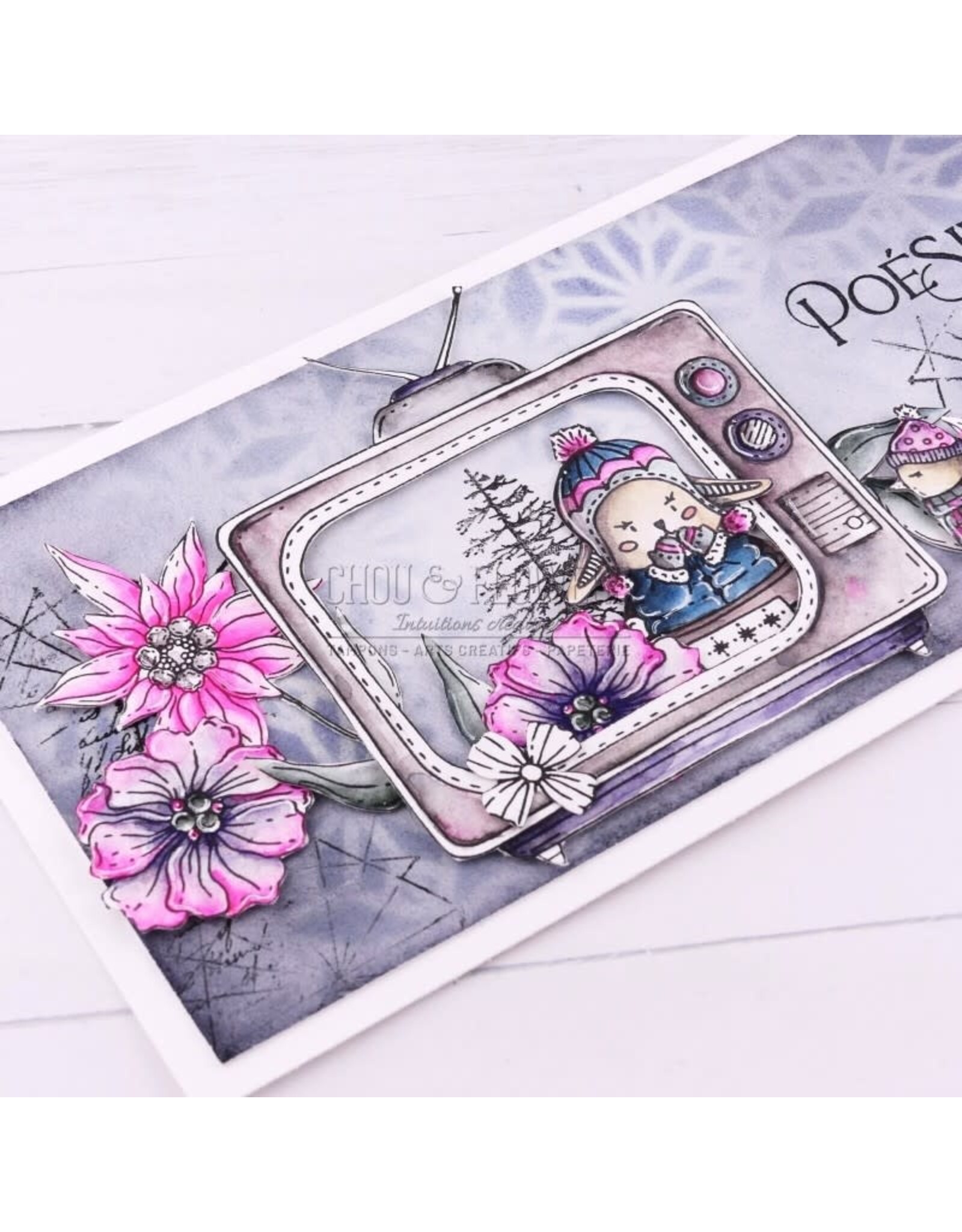CHOU & FLOWERS CHOU & FLOWERS COLLECTION ALTITUDE DOUDOU LUGE A8 CLEAR STAMP