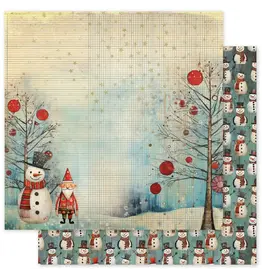 PAPER ROSE PAPER ROSE MERRY AND BRIGHT - B 12x12 CARDSTOCK