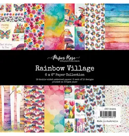 PAPER ROSE PAPER ROSE RAINBOW VILLAGE 6x6 PAPER COLLECTION