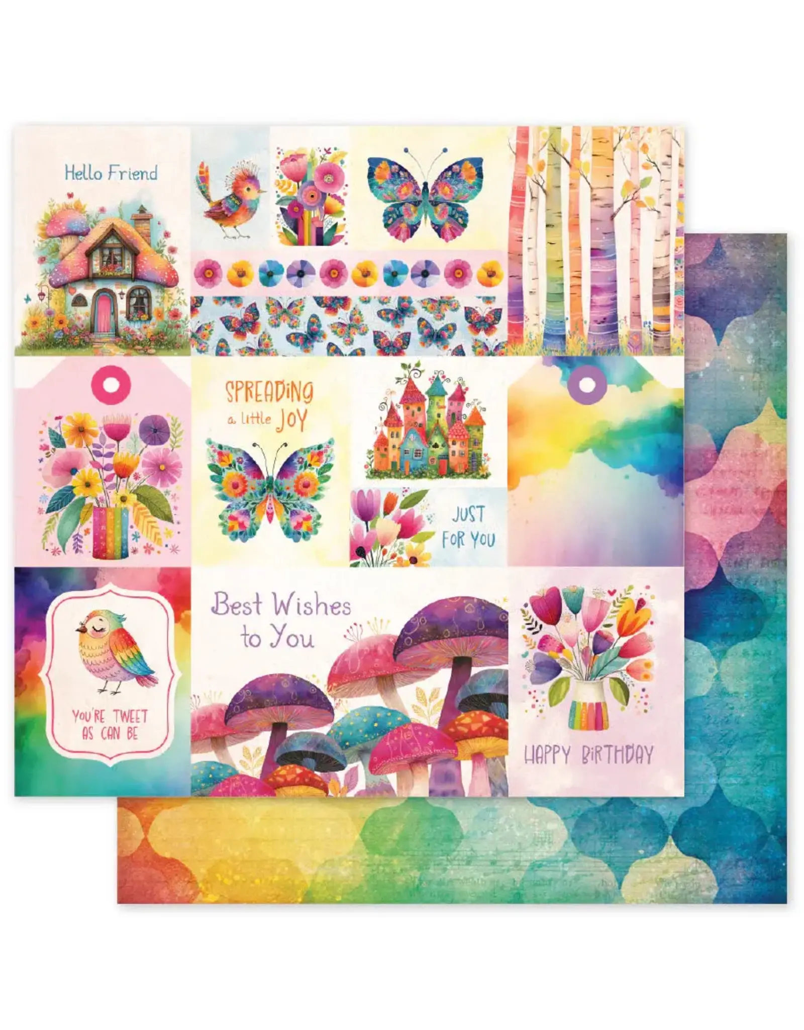 PAPER ROSE PAPER ROSE RAINBOW VILLAGE 6x6 PAPER COLLECTION