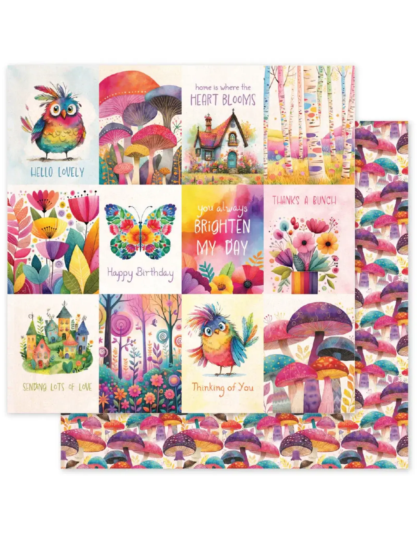 PAPER ROSE PAPER ROSE RAINBOW VILLAGE 6x6 PAPER COLLECTION
