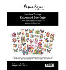 PAPER ROSE PAPER ROSE STUDIO RAINBOW VILLAGE EMBOSSED DIE CUTS