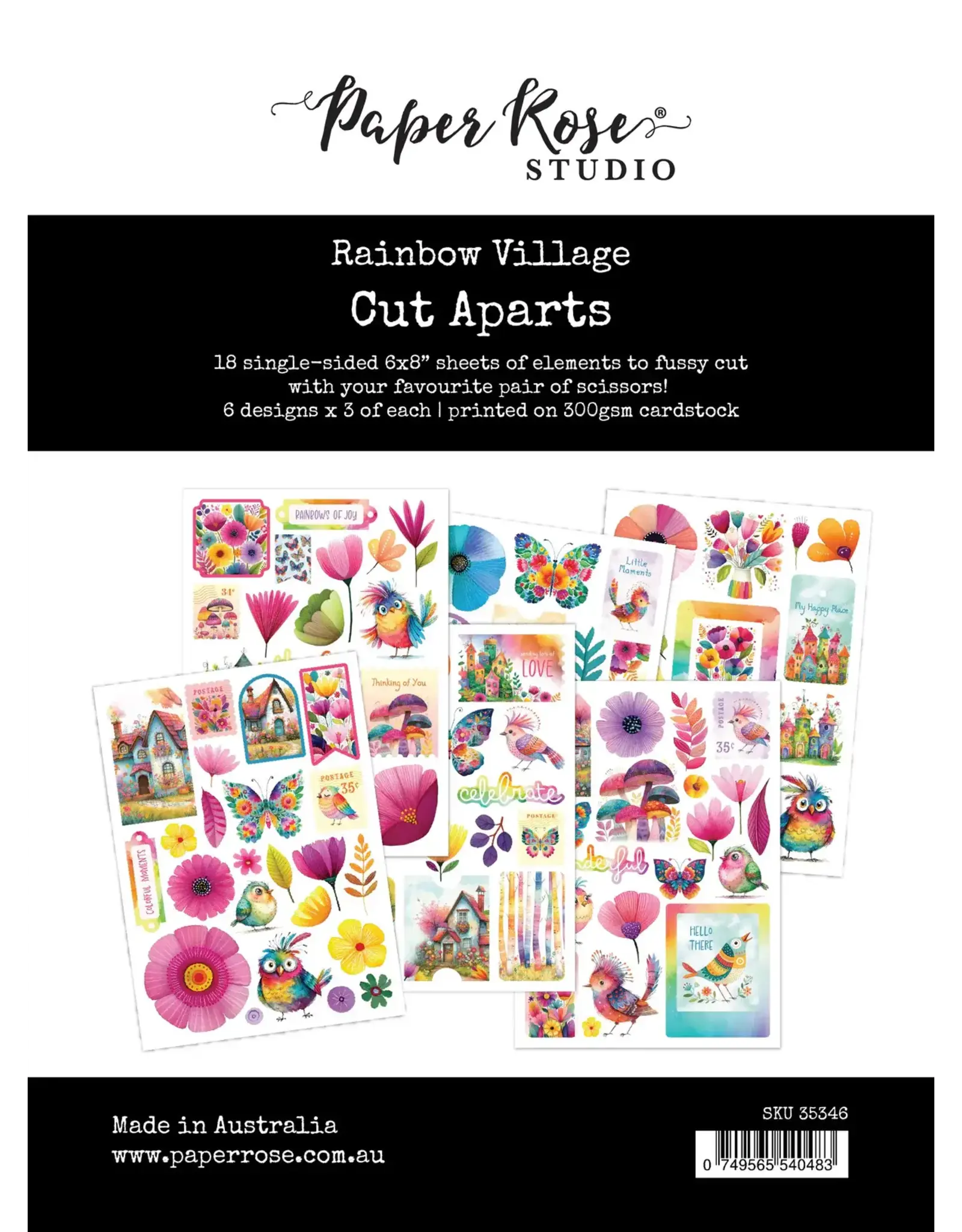 PAPER ROSE PAPER ROSE RAINBOW VILLAGE CUT APARTS