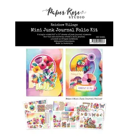 PAPER ROSE PAPER ROSE RAINBOW VILLAGE 8.5x11 MINI JUNK JOURNAL FOLIO KIT