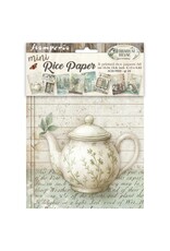 STAMPERIA STAMPERIA HERBARIUM SILVAE A6 MINI RICE PAPER 8/PK