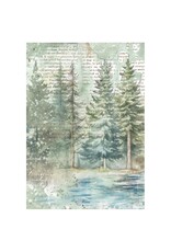 STAMPERIA STAMPERIA HERBARIUM SILVAE A6 MINI RICE PAPER 8/PK