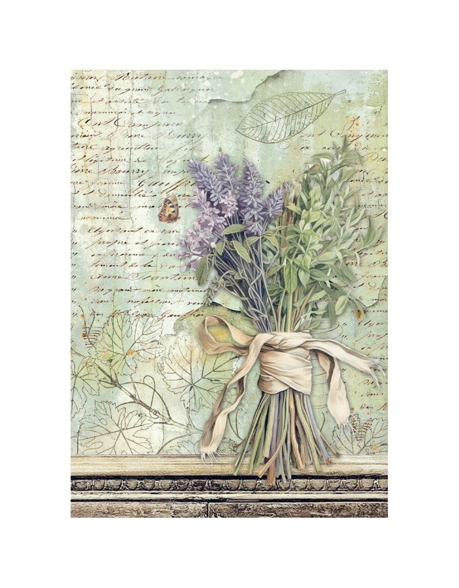 STAMPERIA STAMPERIA HERBARIUM SILVAE A6 MINI RICE PAPER 8/PK