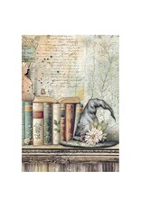 STAMPERIA STAMPERIA HERBARIUM SILVAE A6 MINI RICE PAPER 8/PK