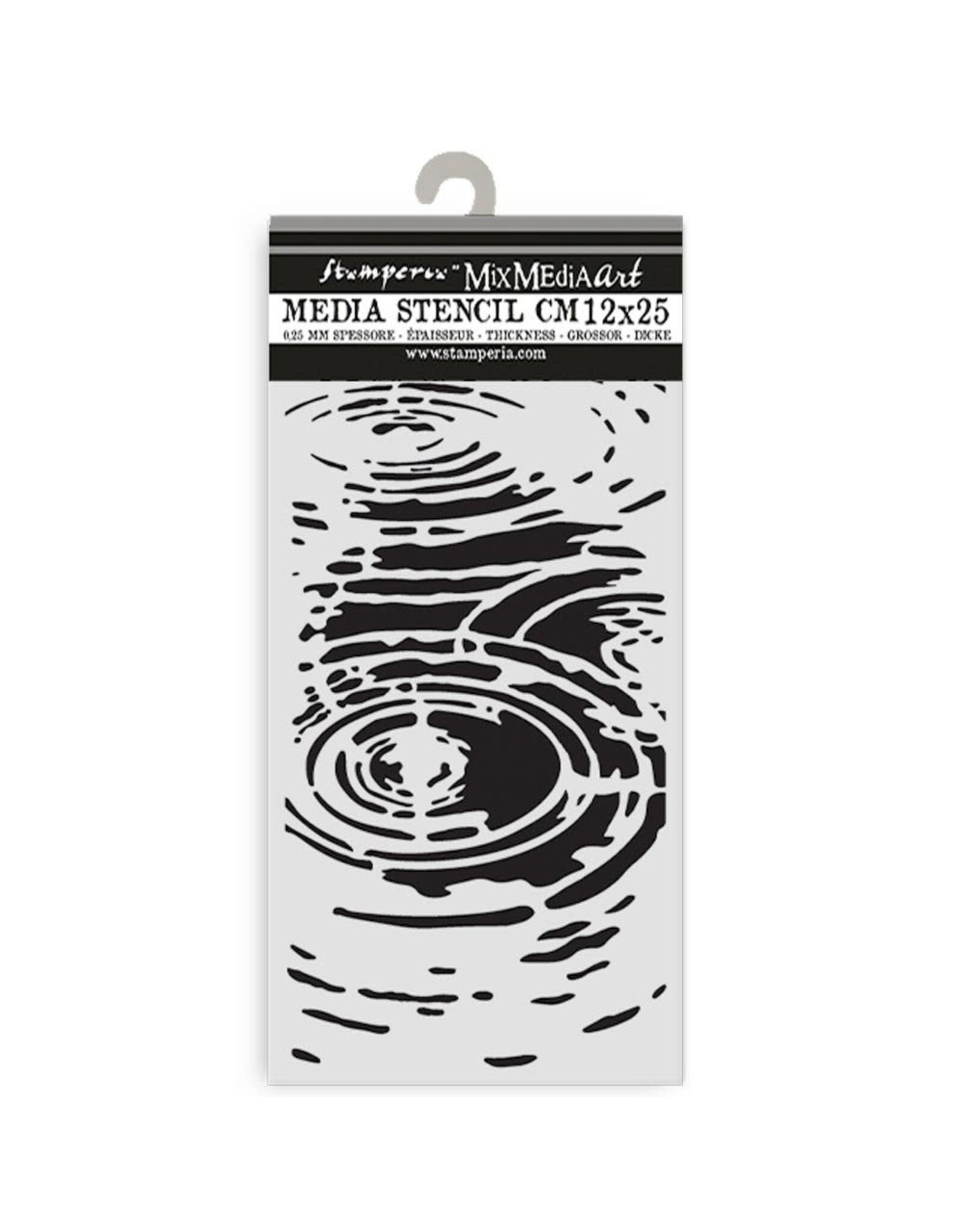 STAMPERIA STAMPERIA HERBARIUM SILVAE WATER PATTERN 12x25cm STENCIL