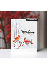 PENNY BLACK PENNY BLACK FROSTED GROVE CLEAR STAMP SET