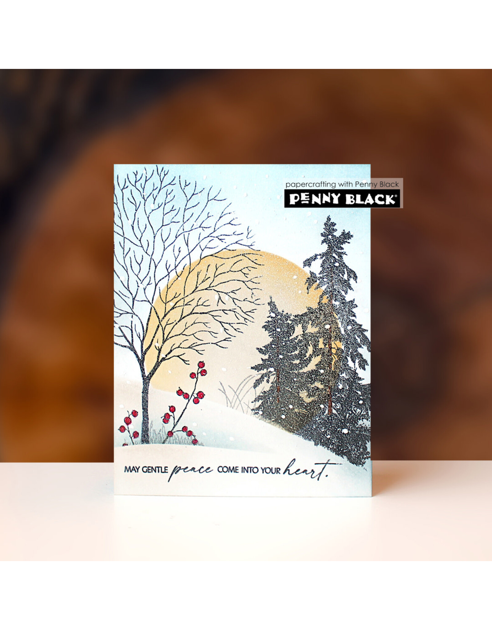 PENNY BLACK PENNY BLACK ICY TIMBER CLEAR STAMP SET