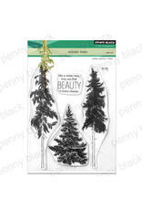 PENNY BLACK PENNY BLACK WINTER TREES CLEAR STAMP SET