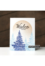 PENNY BLACK PENNY BLACK WINTER TREES CLEAR STAMP SET