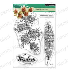 PENNY BLACK PENNY BLACK WINTER WISDOM CLEAR STAMP SET