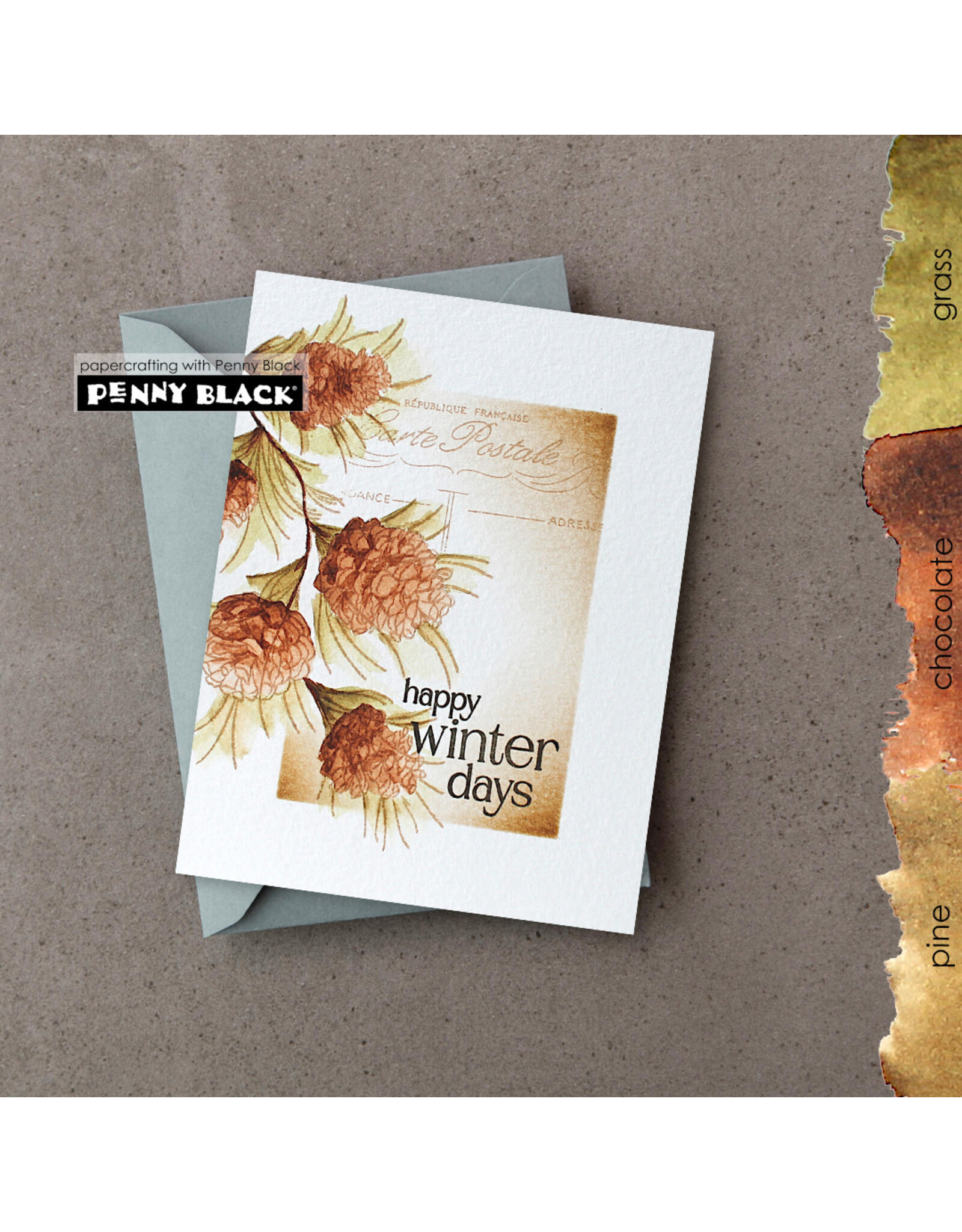 PENNY BLACK PENNY BLACK WINTER WISDOM CLEAR STAMP SET