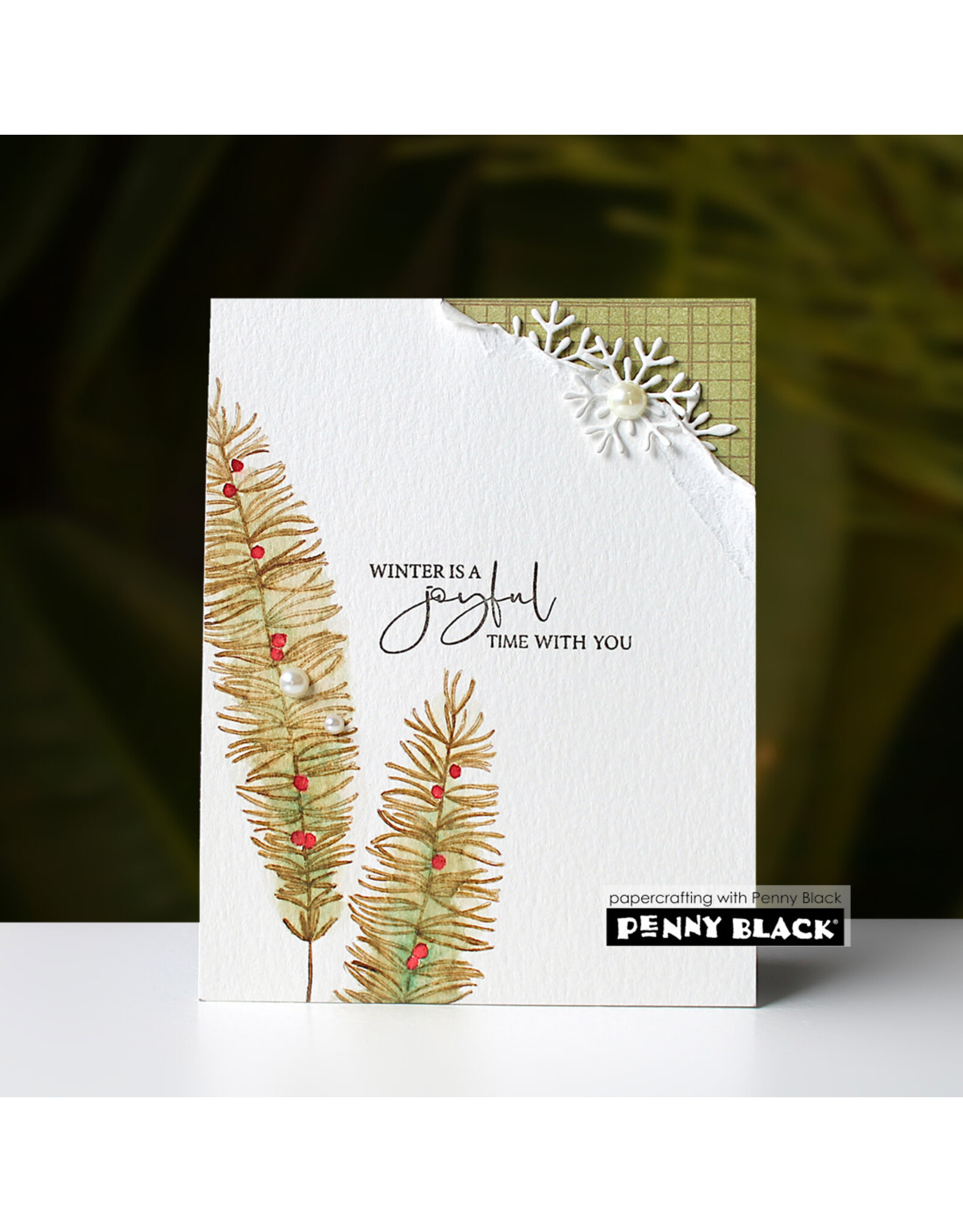 PENNY BLACK PENNY BLACK WINTER WISDOM CLEAR STAMP SET