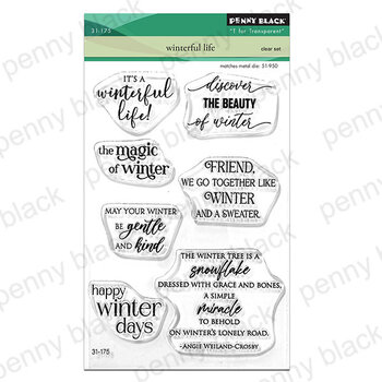 PENNY BLACK PENNY BLACK WINTERFUL LIFE CLEAR STAMP SET