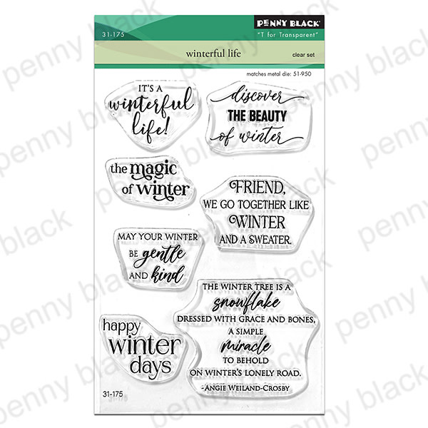 PENNY BLACK PENNY BLACK WINTERFUL LIFE CLEAR STAMP SET