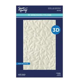 SPELLBINDERS SPELLBINDERS SIMON HURLEY PUFFY HEARTS 3D EMBOSSING FOLDER