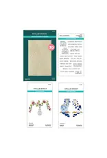 SPELLBINDERS SPELLBINDERS REGAL REFLECTIONS 3D EMBOSSING FOLDER, CLEAR STAMP AND DIE SET BUNDLE