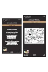 SPELLBINDERS SPELLBINDERS SIMPLE STORIES SAY CHEESE CLASSIC POOH BABY HOT FOIL PLATES AND DIE SET