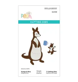 SPELLBINDERS SPELLBINDERS SIMPLE STORIES SAY CHEESE CLASSIC POOH BABY COLLECTION KANGA & ROO CHARACTERS ETCHED DIE SET