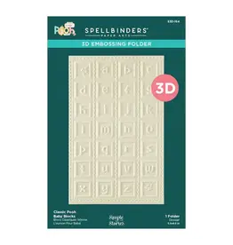 SPELLBINDERS SPELLBINDERS SIMPLE STORIES SAY CHEESE CLASSIC POOH BABY  COLLECTION CLASSIC POOH BABY BLOCKS 3D EMBOSSING FOLDER