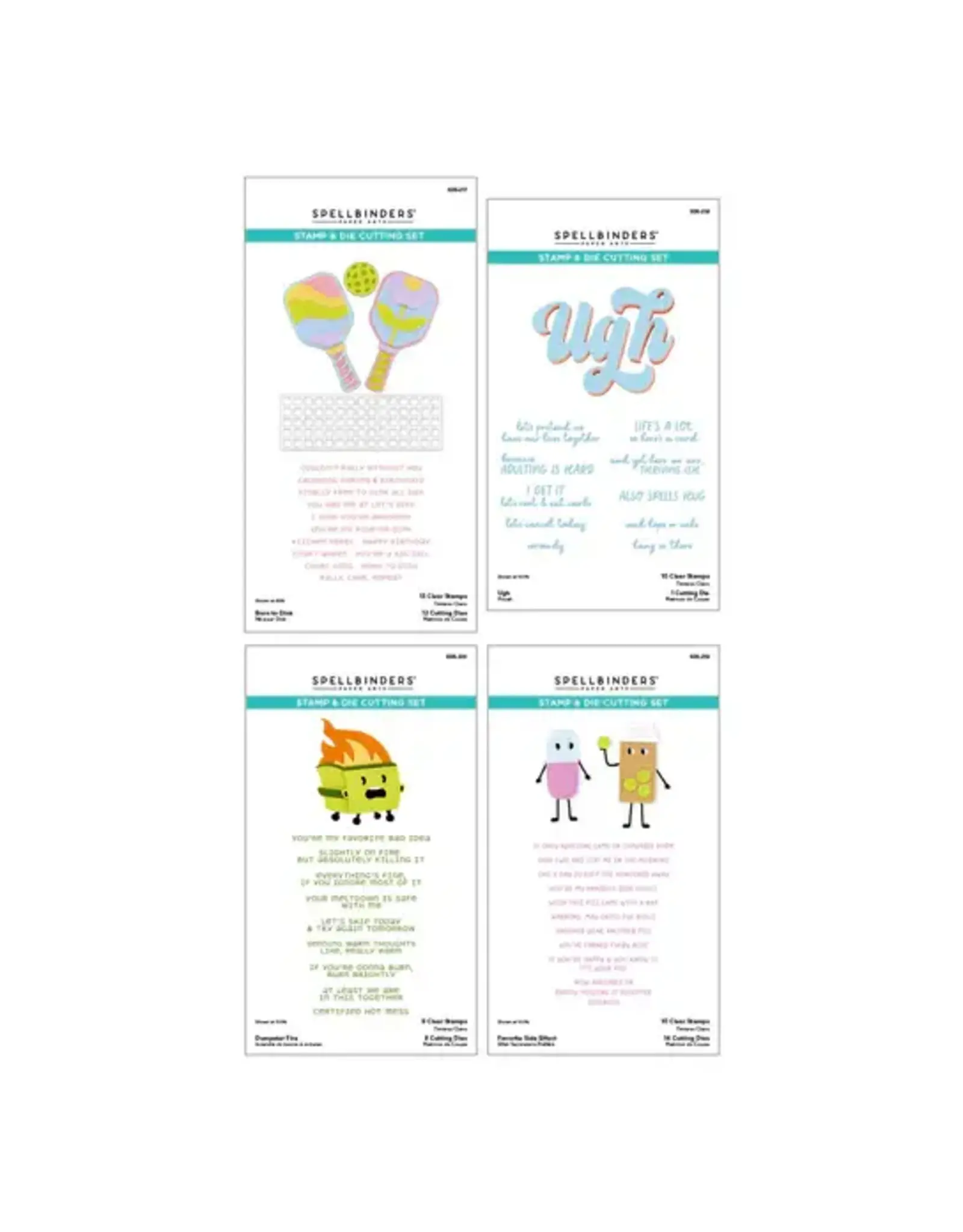 SPELLBINDERS SPELLBINDERS THIS IS LIFE CLEAR STAMP & DIE SET