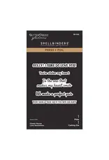 SPELLBINDERS SPELLBINDERS CLASSIC MOUSE COLLECTION LOVE SENTIMENTS HOT FOIL PLATES AND DIE SET